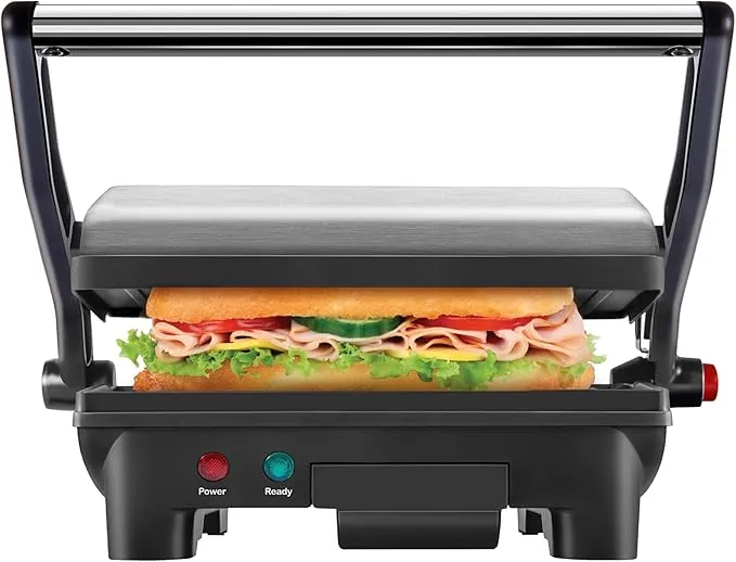 Chefman Electric Panini Press Grill and Sandwich Maker 180 Degrees